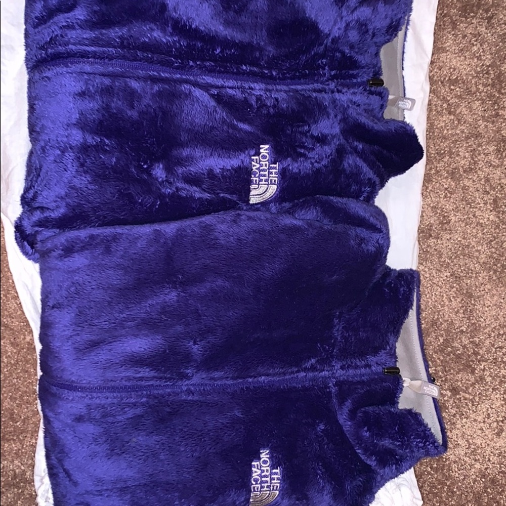 North face fuzzy jackets